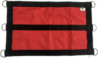 Majestic Ally 1200D 29"x19" Horse Stall Guard with Replaceable and Adjustable Length Straps and Replaceable Hardware (Red Black)