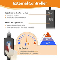 hygger Upgrade Ceramic Aquarium Heater, 500W Digital Fish Tank Heater with Automatic Power-Off and Over-Temperature Protection, Energy Saving Submersible Aquarium Heater for Freshwater and Saltwater