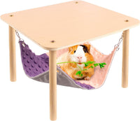 Enlarged Guinea Pig Hammock with Platform and Stairs - Hammock with stand