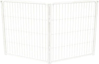 FXW Homeplus Unleashed Indoor Dog Playpen - Stress-Free and Safe Play, Heavy Duty 32 Inch 2 Wire Panels Dog Pen for Puppy and Small Dogs, White│Patented