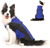 Gimilife Dog Coat, Waterproof Reflective Warm Dog Jacket Clothes for Winter – Essentials for Dogs - Blue / XS ( 4-7 LB | 10.23"Neck Girth )
