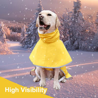 Dog Raincoat Waterproof Adjustable Rain Jacket Small Dogs Green - Yellow / XL-Fit for 15-21 pounds - image 2