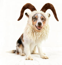 Funny Pet Reindeer Moose Costumes for Dog - Goat / Size M - image 2