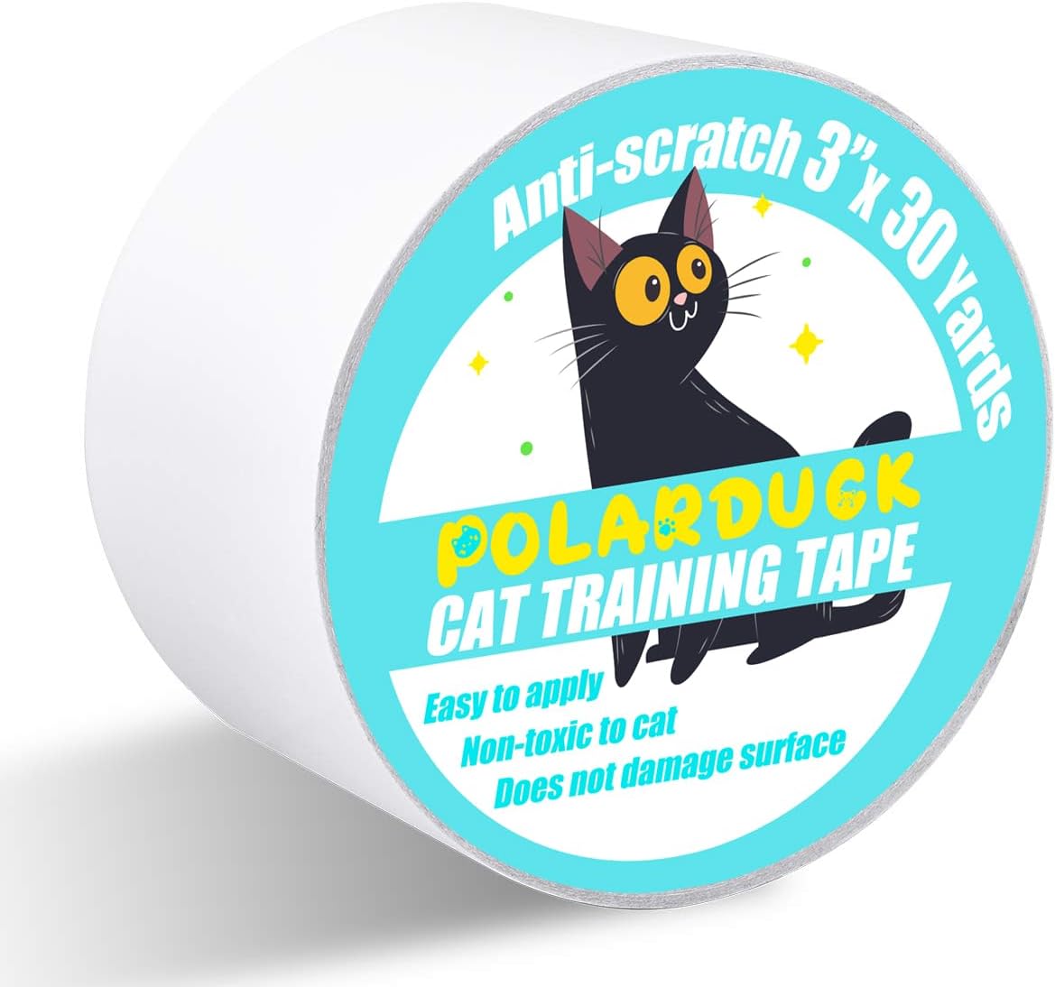 Anti Cat Scratch Tape: 4 inches x 30 Yards Cat Training Tape 100% - 3 Inches X 30 Yards