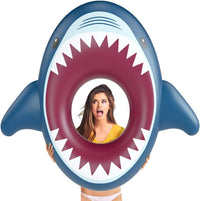 Jasonwell Inflatable Shark Pool Float Shark Floaties Water Fun Summer - image 4