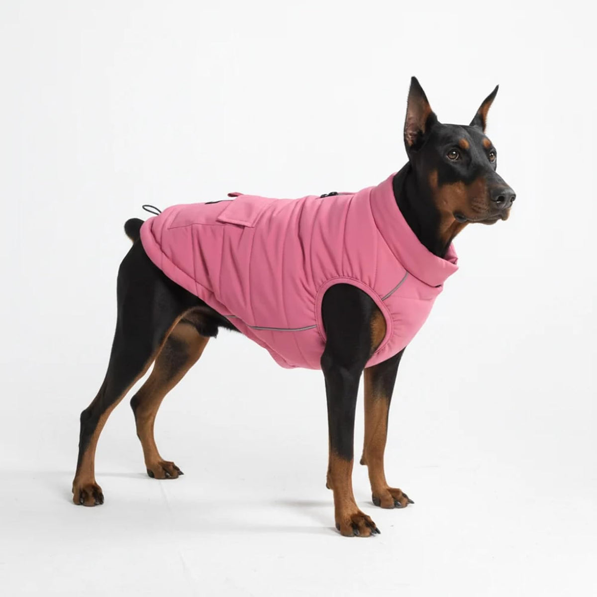 Spark Paws Dog Winter Coat Jacket - Dusty Pink / 4XL