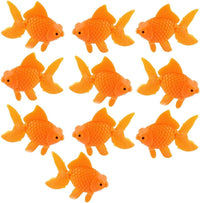 XMHF Aquarium Fish Bowl Tank Artificial Floating Plastic Orange Decor