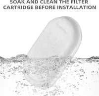 Cat Water Fountain Filter Compatible with Stainless Steel Dispenser, Efficient Filtration with Coconut Shell Activated Carbon and Fresh Water (8 Filters+8 Sponges)