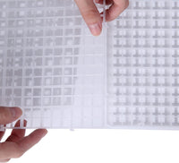 Aquarium Fish Tank Bottom Isolation 8 Pcs, Plastic Egg Crate – Essentials for Fish - L 4pcs - image 4