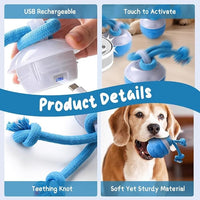 2026 New Interactive Pet Toy Ball, Smart Interactive Toy Ball for Cats & Dogs, Electric Rolling Pet Toy Ball, Rechargeable Interactive Cat Toys for Bored Indoor Cats Kittens to Keep Busy (Blue)