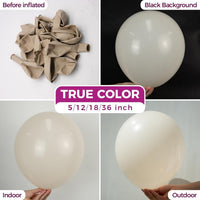 Bezente Assorted Latex Rainbow Balloons 100 Pack 12 inch – Fun for Kids & Family - 04-white-p21 / 5inch (Small) - image 2