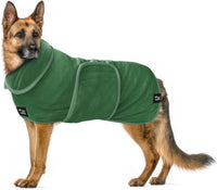 Tuff Pupper Fast Drying Dog Bath Robe - Green / XXX-Large