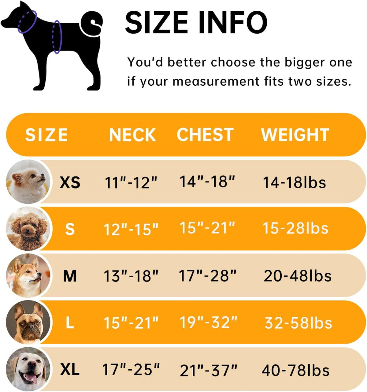 IVY&LANE No Pull Dog Harness for Medium Dogs - Orange / X-Large - image 2