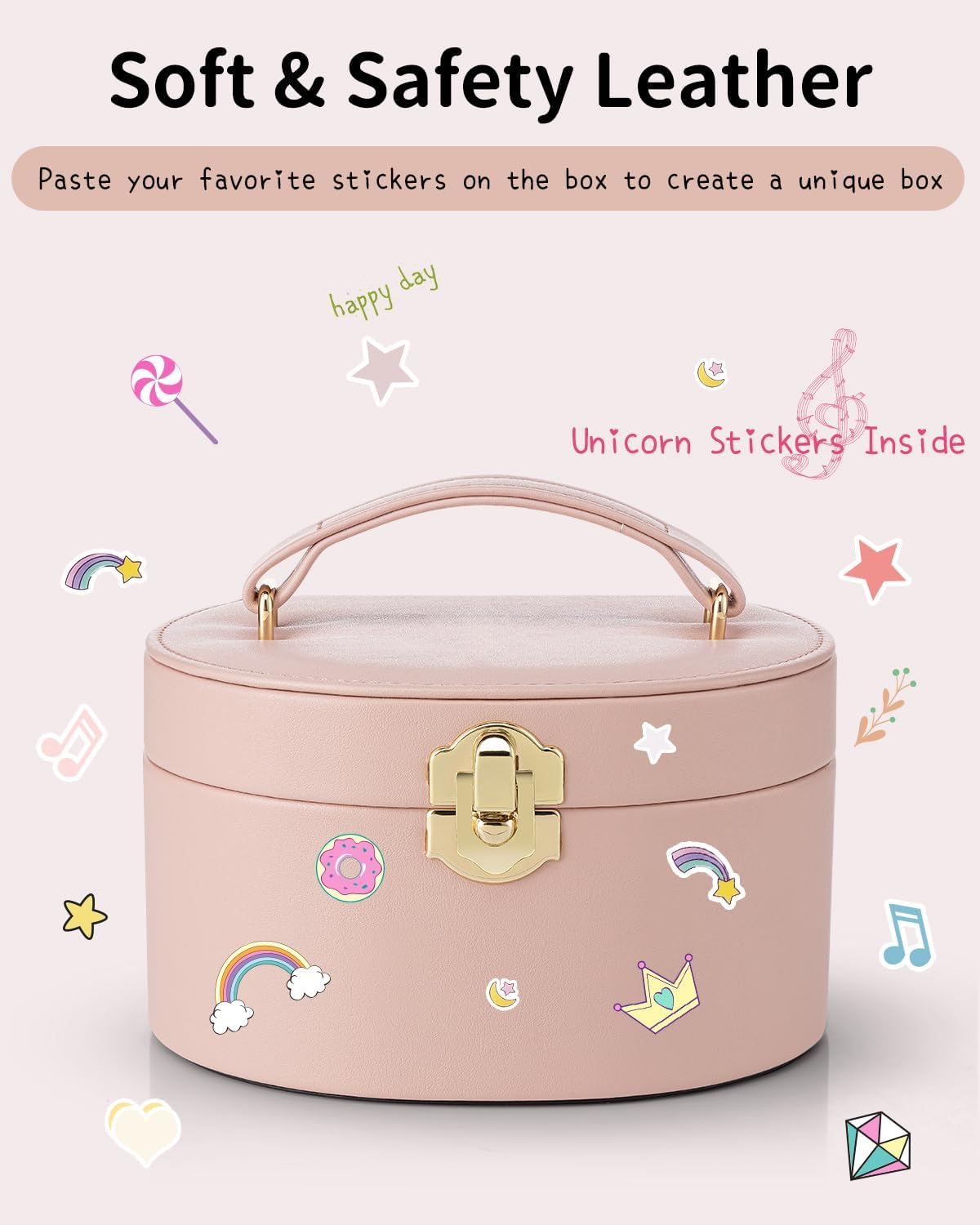 VLANDO Musical Jewelry Box for Girls - D.Pink - image 3
