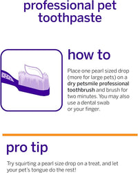 Petsmile Professional Pet Toothpaste for Cats & Dogs - Only VOHC Accepted Toothpaste - Clinically Proven to Control Plaque & Tartar Calprox Formula (Say Cheese, 4.2 Oz)