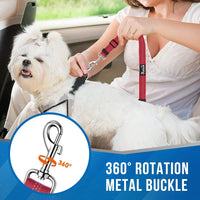 Lukovee Double Dog Car Seat Belt, No Tangle Headrest Restraint – Essentials for Dogs - Red / 1 Pack - image 3