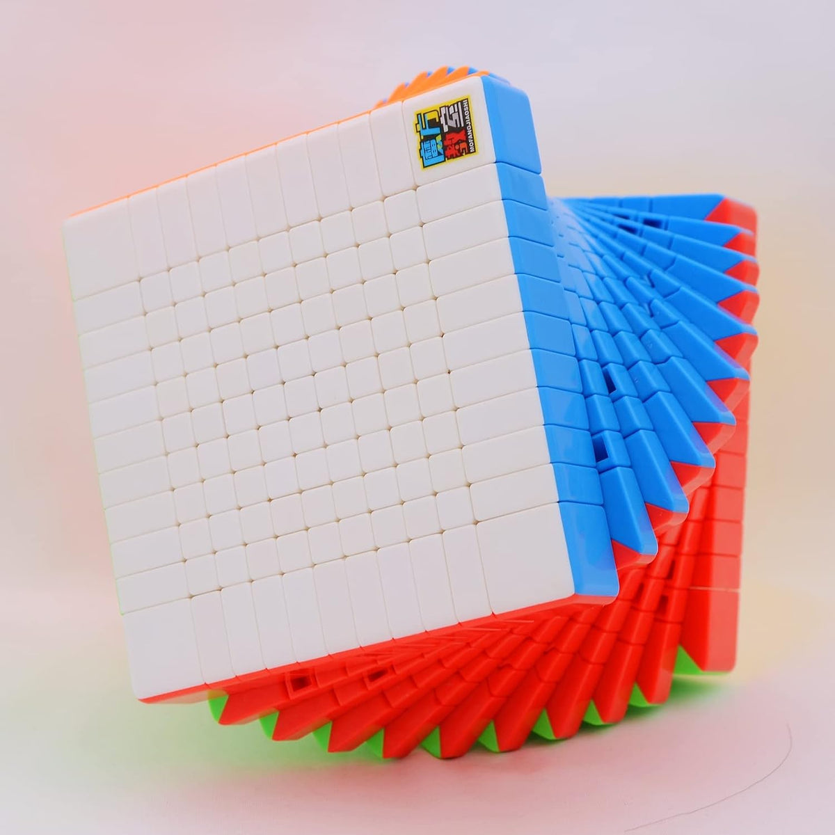 MoYu Meilong 9x9 stickerless speed cube, 74 mm puzzle with bright colored faces - view 15