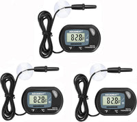 AQUANEAT Aquarium Thermometer, Fish Tank Thermometer - 3 Packs