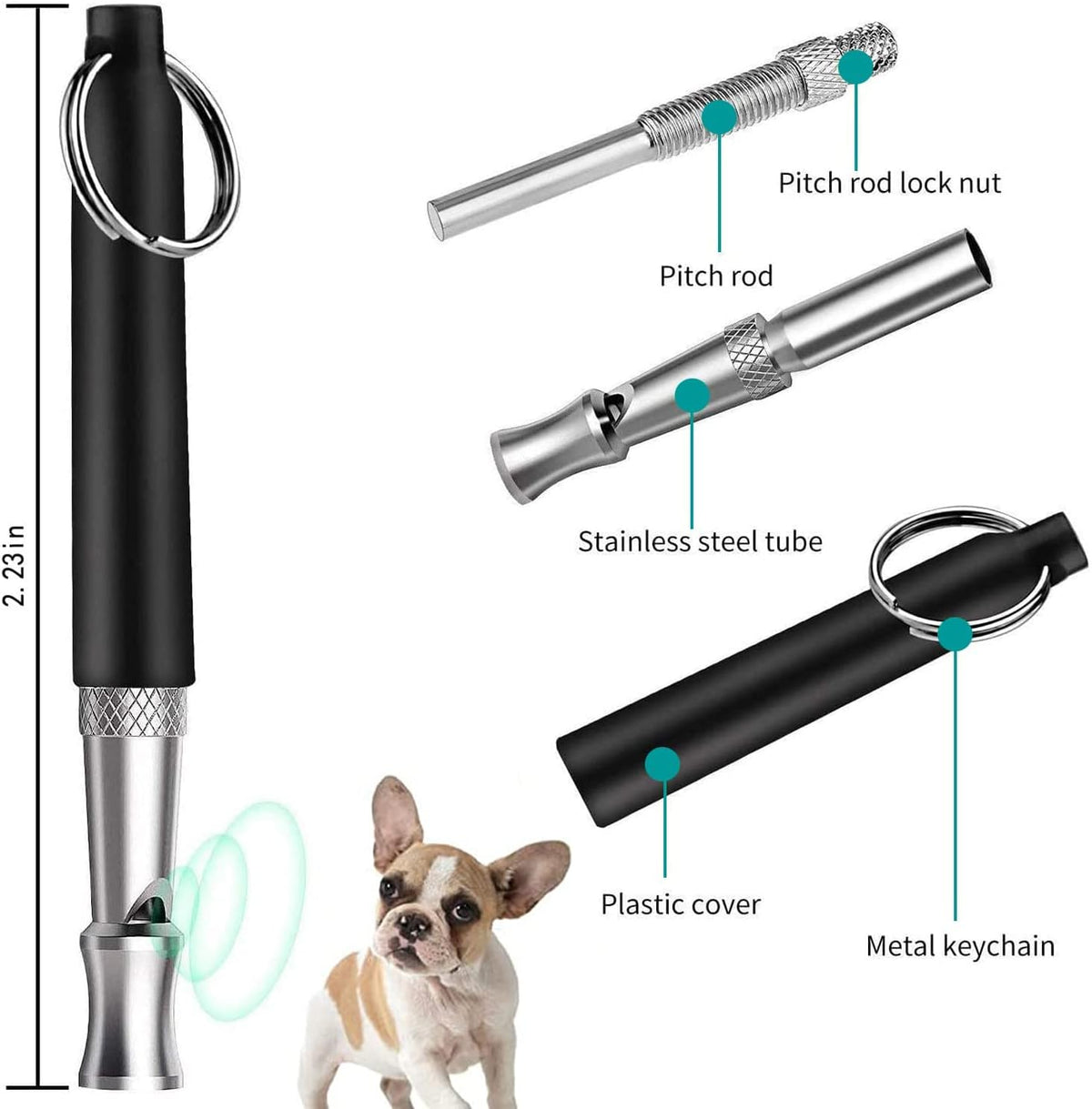 Dog Whistle, Adjustable Ultrasonic Silent Dog Whistle - image 2