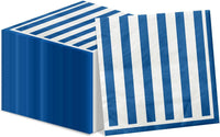 PIXHOTUL 100 pack red and white striped carnival paper napkins - view 8