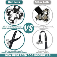 BLUETREE Dog Doorbells Premium Quality Training Potty Great Dog Bells - 05-Light Grey - image 4