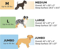 Furhaven Cooling Gel Dog Bed for Large Dogs w/ Removable Bolsters & Washable Cover, For Dogs Up to 95 lbs - Pinsonic Quilted Paw L Shaped Chaise - Bluestone, Jumbo/XL
