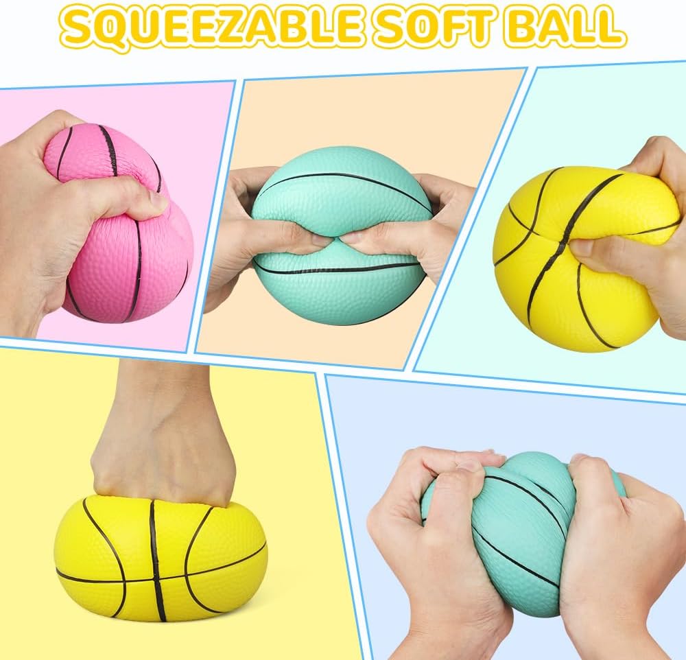 Amarlozn 5" Mini Foam Basketball Set, Ideal for Kids, Toddlers - Pink - image 2