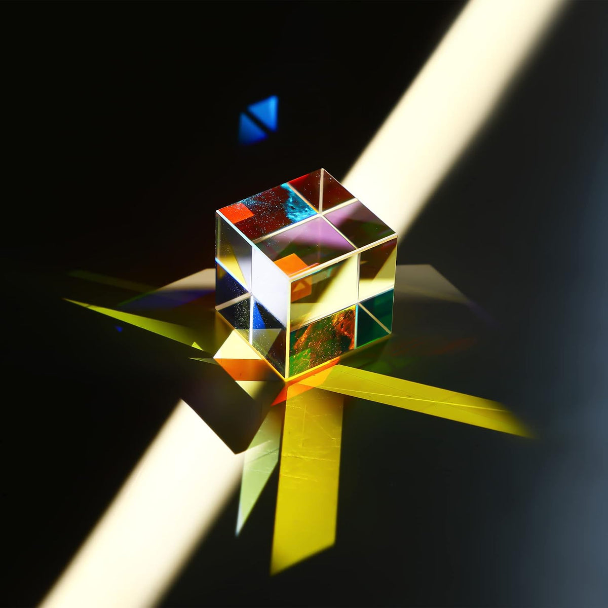 Colorful 20mm K9 Optical Crystal Glass Prism For Physics Teaching – Fun for Kids & Family - 25mm X-Cube - image 3