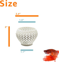 CTWPets Betta Bulb Hide 2.0, Betta Bed & Aquarium Cave - Pure White - image 2