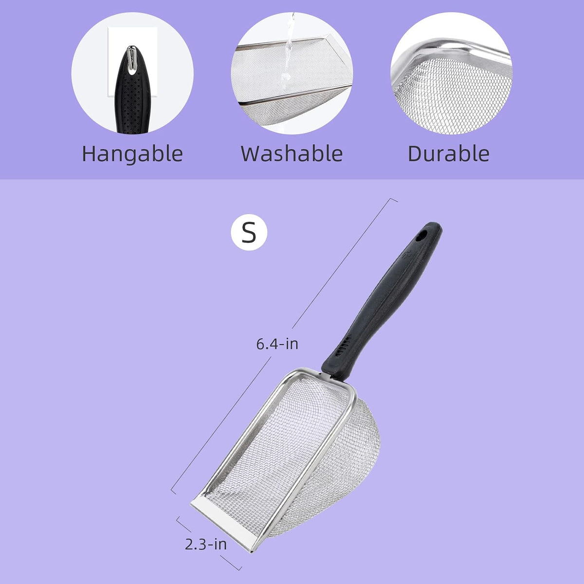 Niteangel Hamster Sand Bath Scoop: Can Removes Clump Waste Keeps - image 2