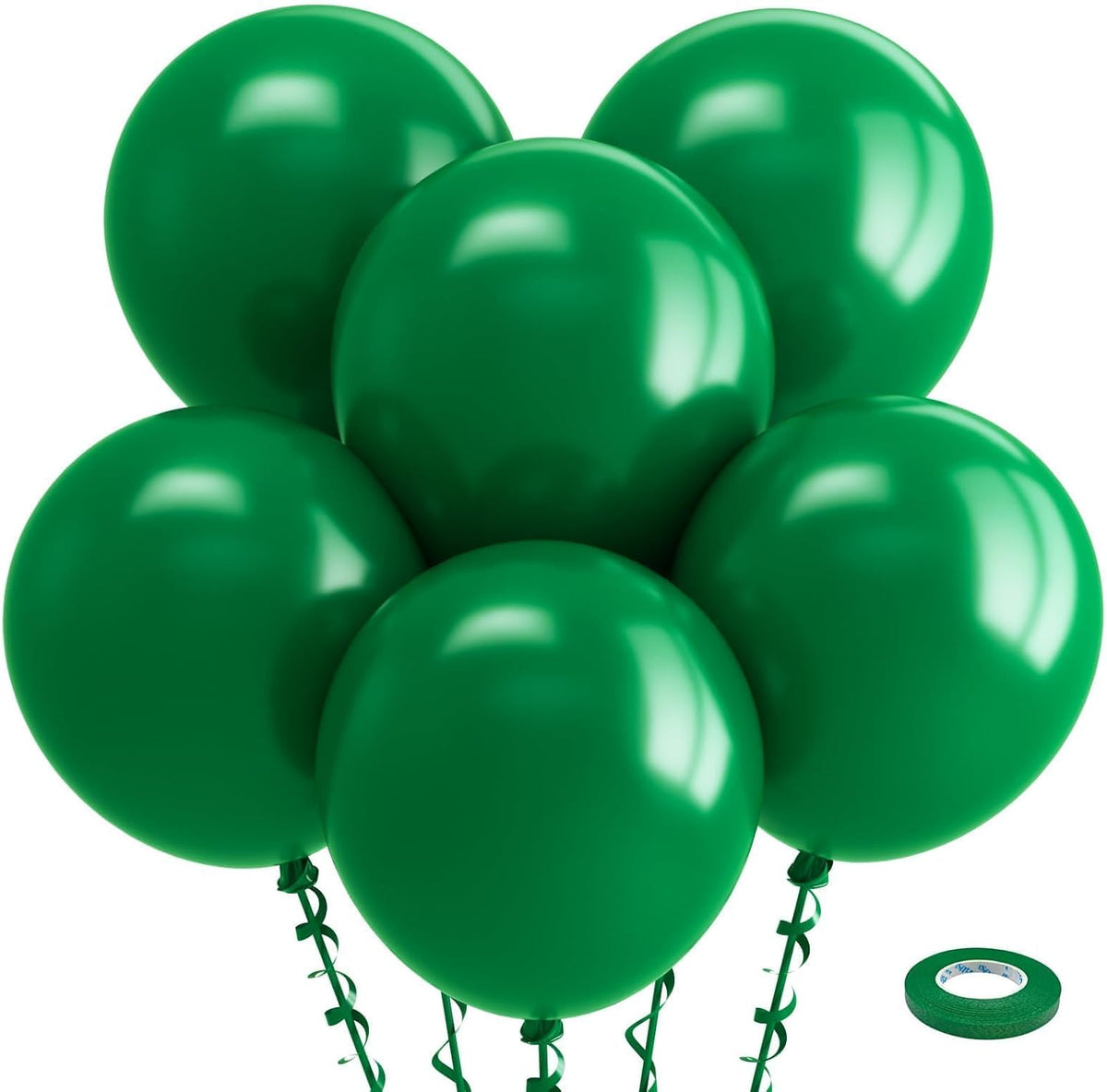 Bezente Assorted Latex Rainbow Balloons 100 Pack 12 inch – Fun for Kids & Family - 11-green-g97 / 18inch (Large)
