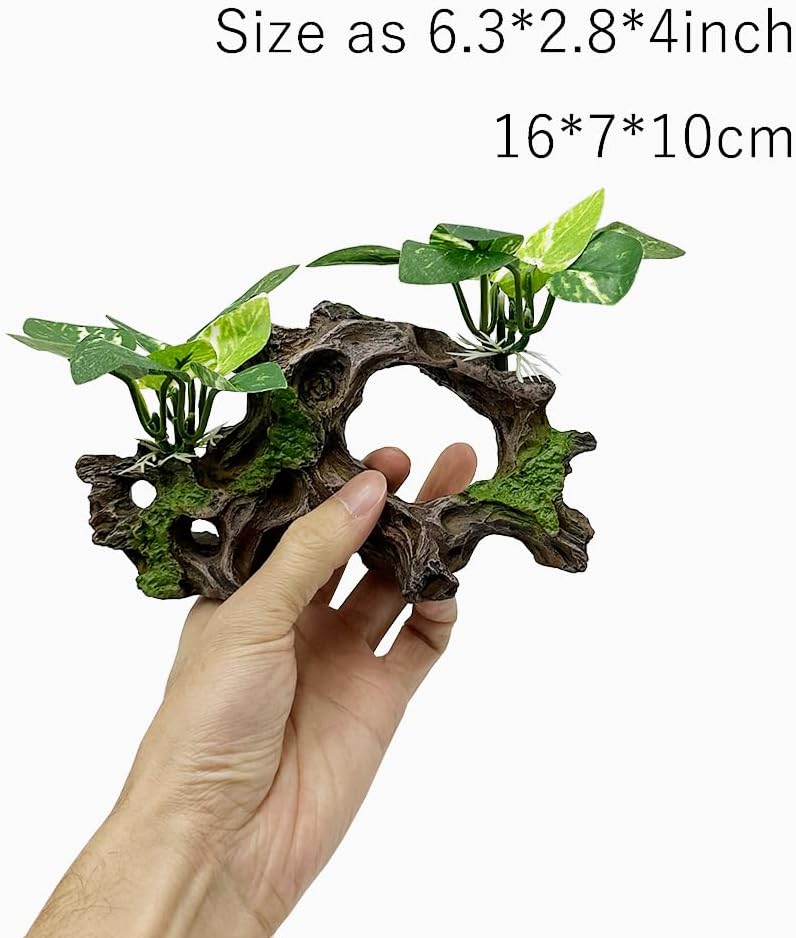 Fish Tank Decorations Aquarium Decor Ornaments Betta Silk Leaf pad - Type-h - image 3