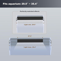 GLOWRIUM Aquarium Light, LED Freshwater Fish Tank Light with Timer, Full Spectrum Planted Aquarium Grow Lights with Daylight/Moonlight Mode, Brightness Adjustable, Auto On/Off (30-35 in)