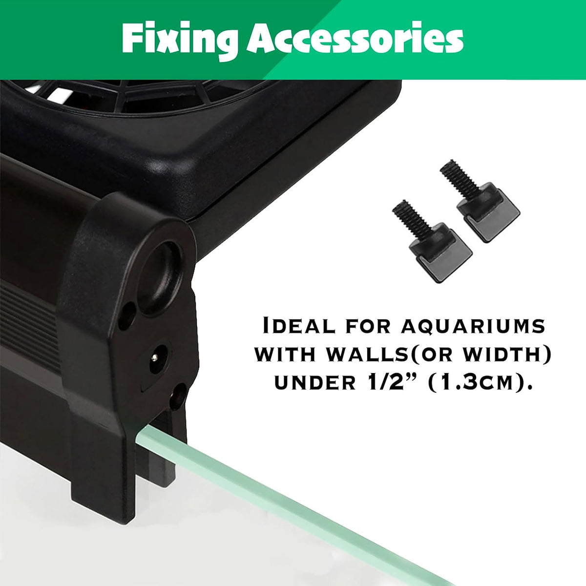 Aquarium cooling fan for fish tank with 5 speeds and adjustable clamp - view 4