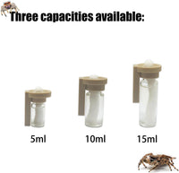 Jumping Spider Water Dispenser, Magnetic Hanging Feeder - Wood color / 15ML - image 4