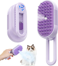 SILVLF Cat Steam Brush, Foldable Handle for Cats and Dogs