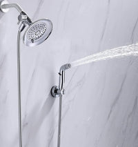 G-Promise Dog Shower Sprayer Attachment for Fast and Clean Pet Showering, Multifunctional Shower, Metal Diverter, 78 Inch Extra Long Hose, No Drill Hook, Dog Washing-Bathingroom (Chrome)