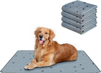RIOUSSI Reusable Pee Pads for Dogs, Puppies. Washable, Absorbent - 24"x36"(4pack) / Gray Stars