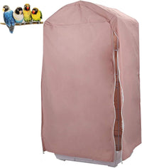 QBLEEV Bird Cage Covers, Breathable Blackout Birdcage Covers for Night – Essentials for Birds - Pink / 14.1"L X 18.5"W X 35.4"H