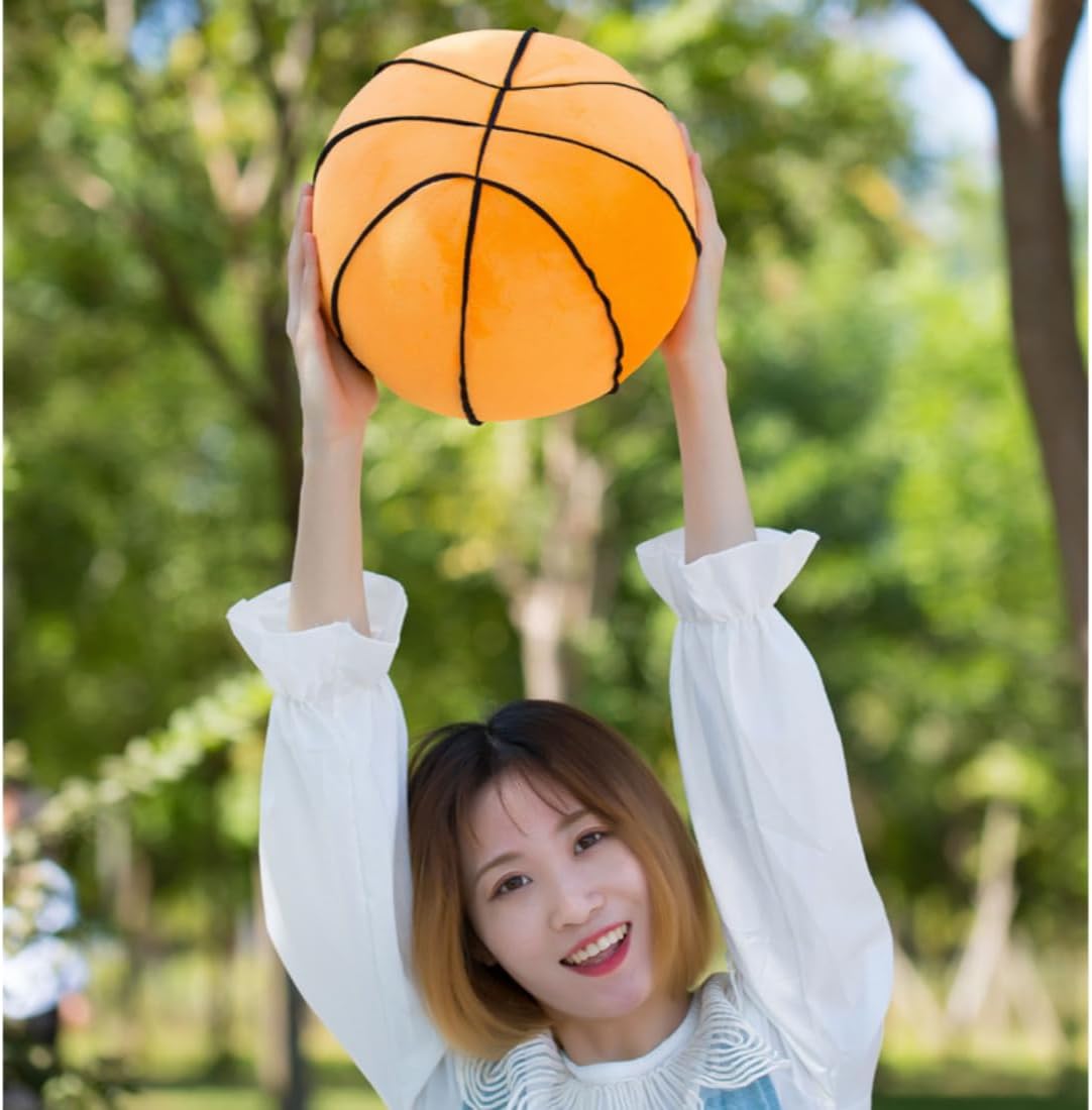 14" Volleyball Plush Pillow Soft Throw Toy for Kids Room Decoration – Fun for Kids & Family - Soccer-basketball / 9" - image 2