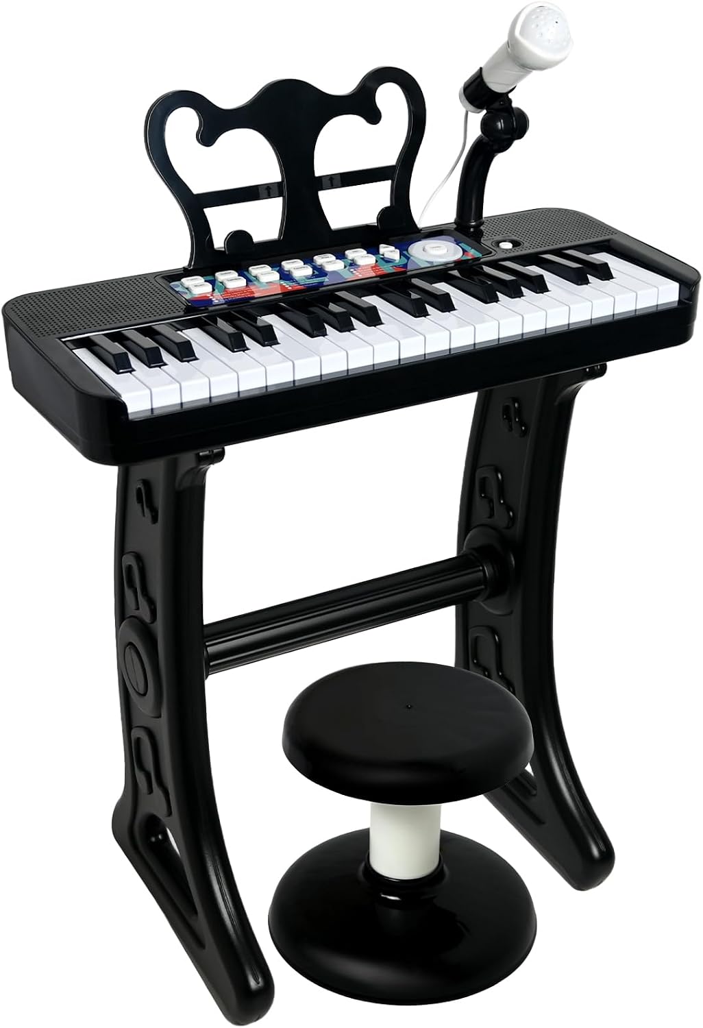 Love&Mini Kids Piano Keyboard Toys for Girls - Black / 37 Keys
