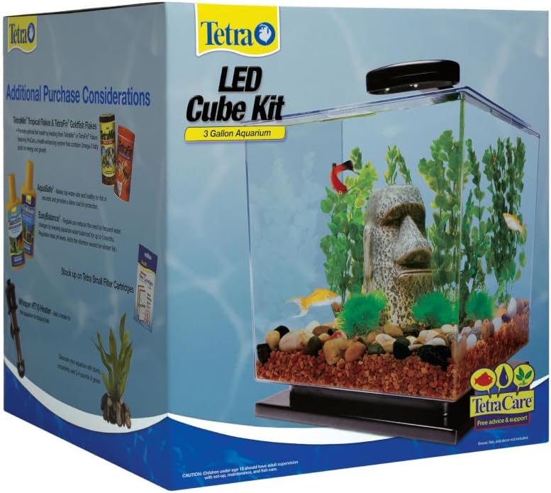 Tetra Half-Moon 3 Gallon Starter Fish Tank Kit – Essentials for Fish - 3 Gallon / Cube Aquarium Kit - image 2