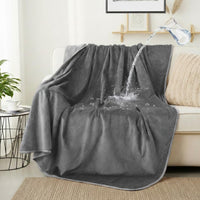 Waterproof Dog Blankets for Large Dogs 50"x60" Dark Grey – Essentials for Dogs - Pure Dark Grey / 30"x40"