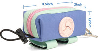Dog Poop Bag Holder for Leash, Large-Capacity Canvas Pouch - Light Green - image 3