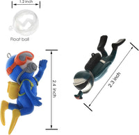 2-Pack Floating Little Diver - Blue&blackish Green - image 2