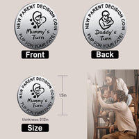 Vichona new parent decision coin reading Mommy's Turn and Daddy's Turn - view 10