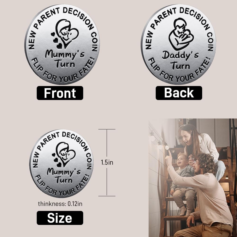 Vichona new parent decision coin reading Mommy's Turn and Daddy's Turn - view 10