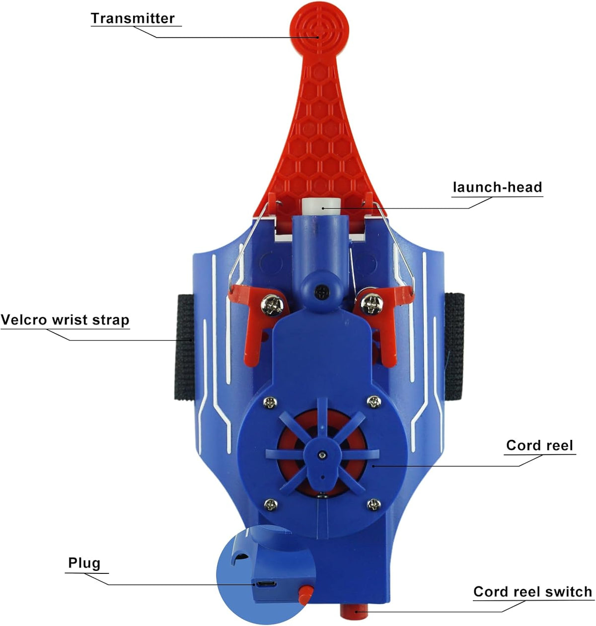 HNCSFW Spider Silk Launcher for Kids, Web Shooters - (Blue - image 4