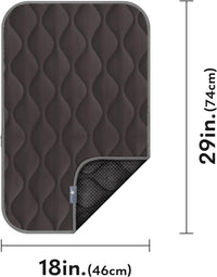 Paw Inspired Washable Padded Crate Mats for Dogs - 30 Inch / Gray - image 2