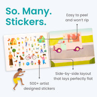 Cupkin Animal Habitats Sticker Book, 12 Coloring & Activity - Fun With Grandma - image 2
